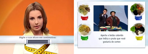 Exemplo de Programas interativos de Reeducação Alimentar para TVDi
