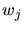 $P(w_{j}\vert x)$
