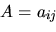 \begin{displaymath}a_{ij}=P[q_{t}=S_{j}\vert q_{t-1}=S_{i}], 1 \leq i,j \leq N,\end{displaymath}