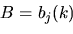 \begin{displaymath}b_{j}(k)= p[O_{t}=v_{k}\vert q_{t}=S_{j}], 1 \leq j \leq N, 1 \leq k\leq M\end{displaymath}