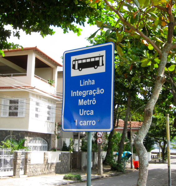 Bus stop in Urca