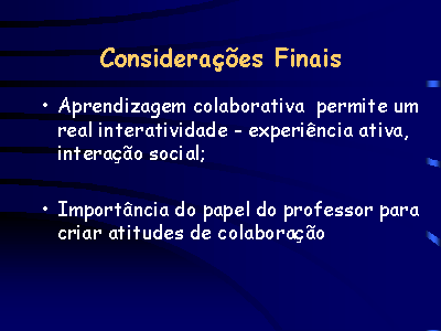 Considerações Finais